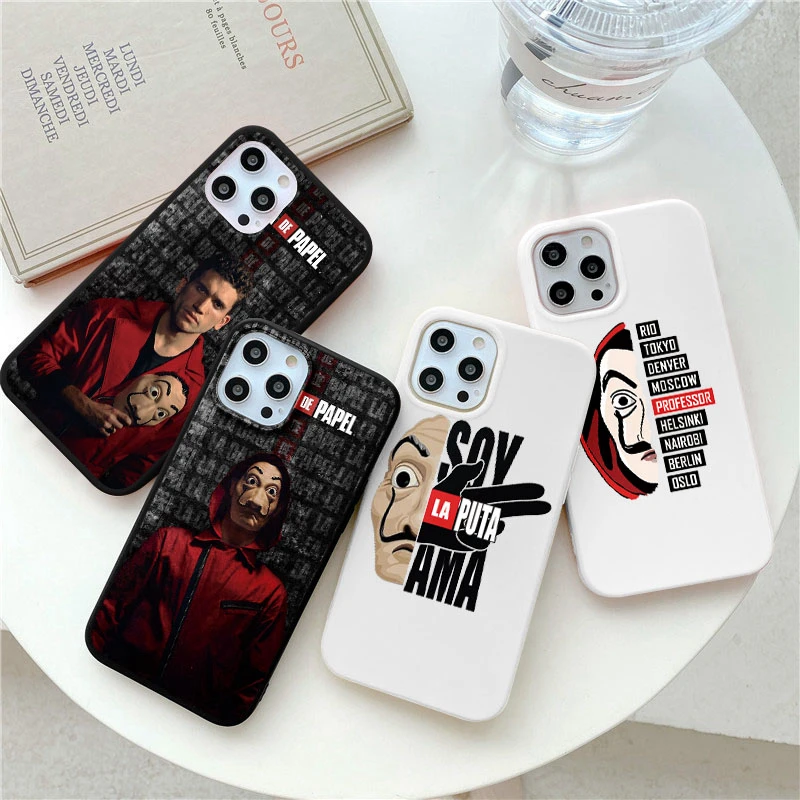 

Spanish protective shell phone case For iPhone 13 12 mini 11 pro xs max X XR 5 6 7 8 plus tpu protective sleeve