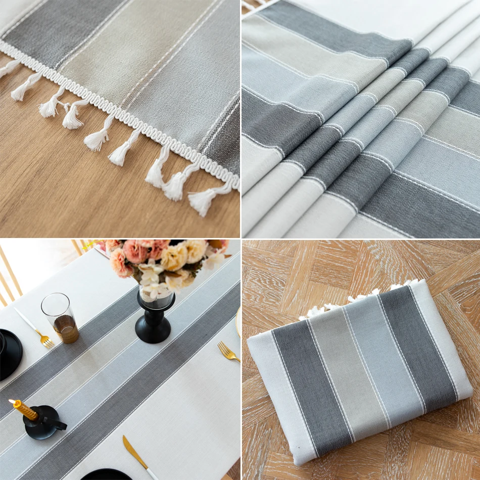 1 шт Рождественские декоративные скатерти ресторан ткань из хлопка и льна с