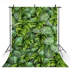 Фон для фотосъемки с изображением весеннего зеленого тропического леса фон с листьями для студийной фотосъемки с изображением леса джунглей вечеринки декор-баннер