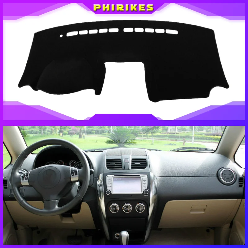 

For SUZUKI SX4 2006 2007 2008 2009-2016 Dashboard Cover Sun Shade Non-slip Dash Mat Pad Carpet Car Stickers Interior Accessories