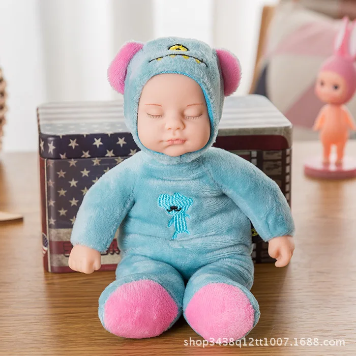 

Sleep Reborn Baby Doll Model Infant Sleeping Silicone Eye-closed Reborn Baby Princesse Doll Children Plush Toys Gift Ideas AA50
