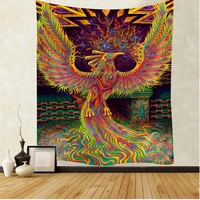 phoenix banners flag poster wall art mandala tapestry wall hanging boho decor macrame hippie witchcraft tapestry home decoration