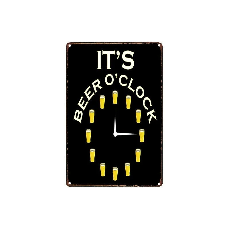 

Металлический жестяной знак это пиво часы Декор Бар Паб домашний винтажный Ретро (посетите наш магазин, больше товаров!)