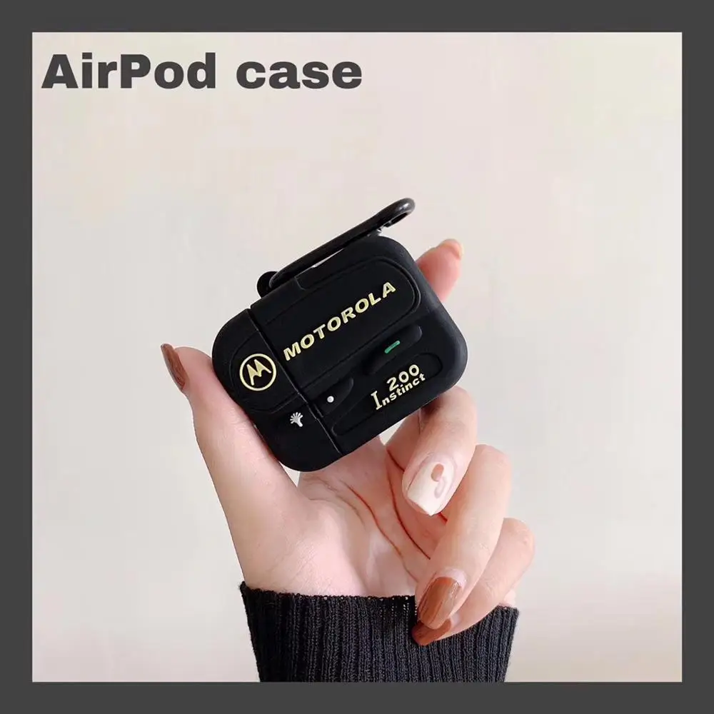Ретро мода BB Bluetooth беспроводной силиконовый чехол для Apple Airpods1 2 зарядный