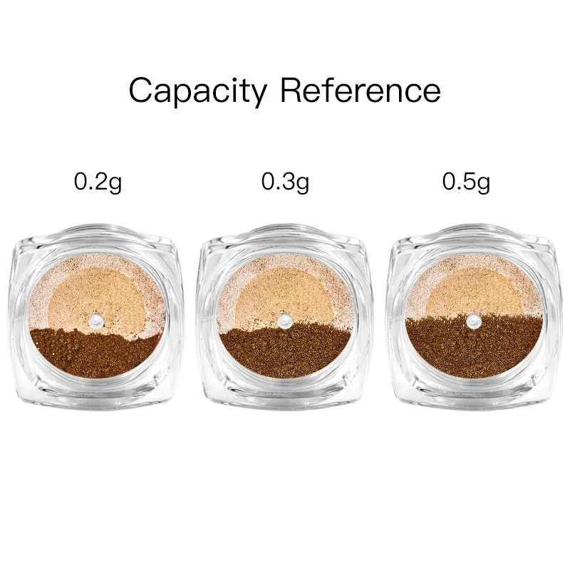 Зеркальная пудра для ногтей RBAN золотая Шампанская серебряная Золотая с