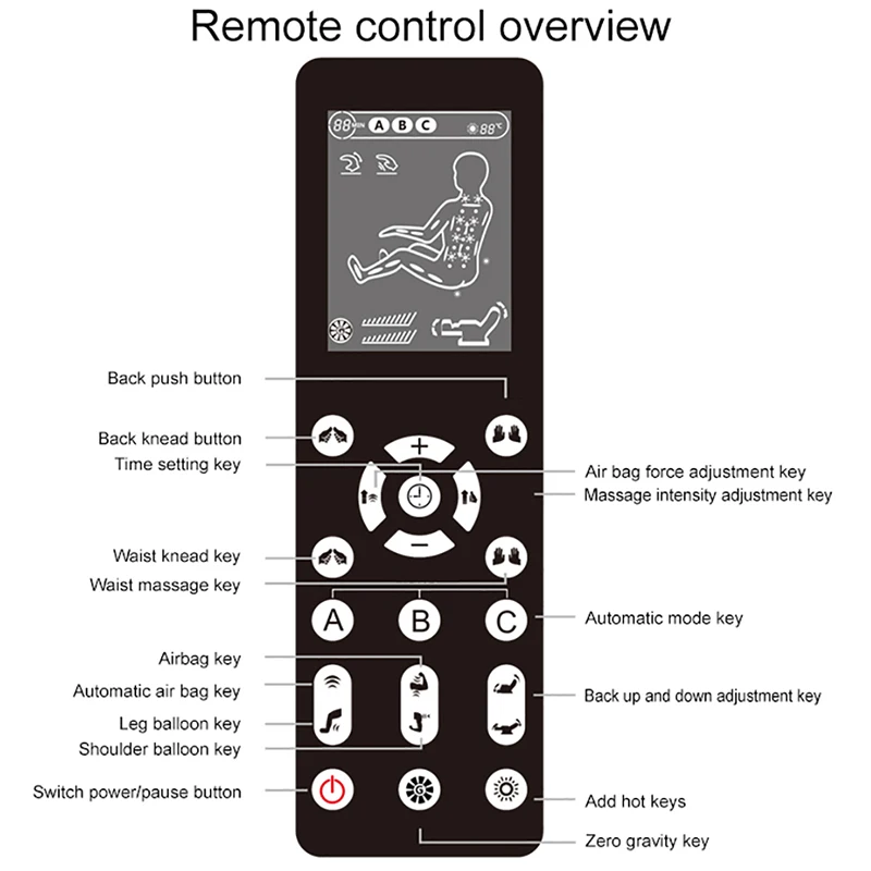 Массажное кресло AYIYUN Q7 из углеродного волокна с дистанционным управлением 140 см |