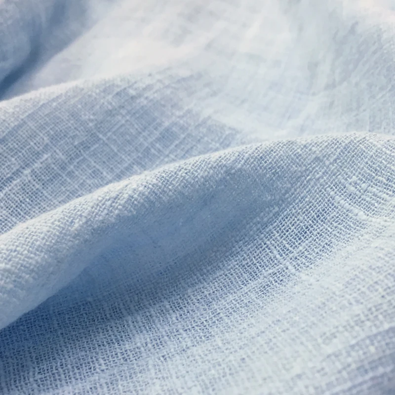 Тонкая однотонная хлопчатобумажная льняная ткань 100*130 см для промывки песком