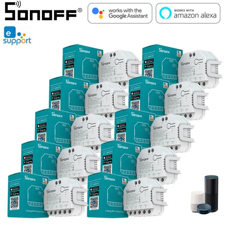 

SONOFF DUALR3 Smart Motorized Electric Curtain Roller BlindShutters Window Shades Switch Module Automatic Siri Voice Remote Hot