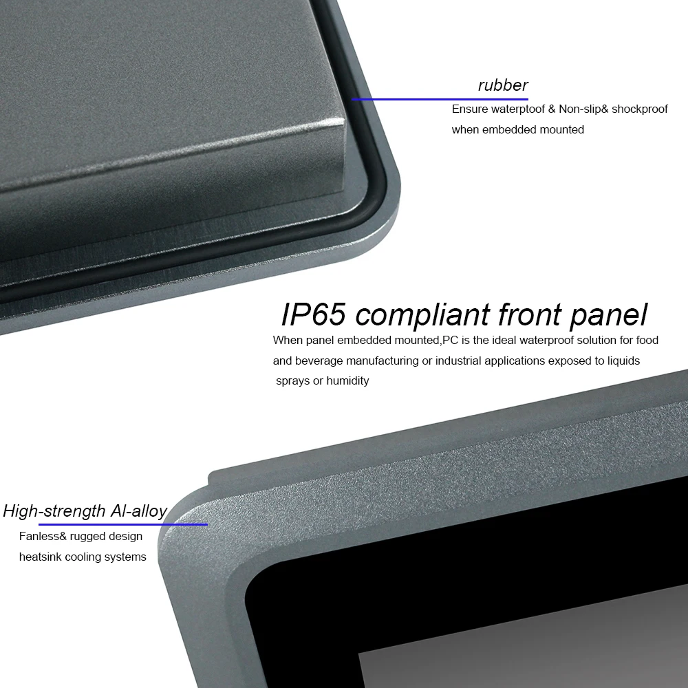 

24" industrial all in one pc i5 8265U 8th Gen CPU embedded computer TPM2.0 USB/COM/LAN/AUDIO/HD-MI for windows 11