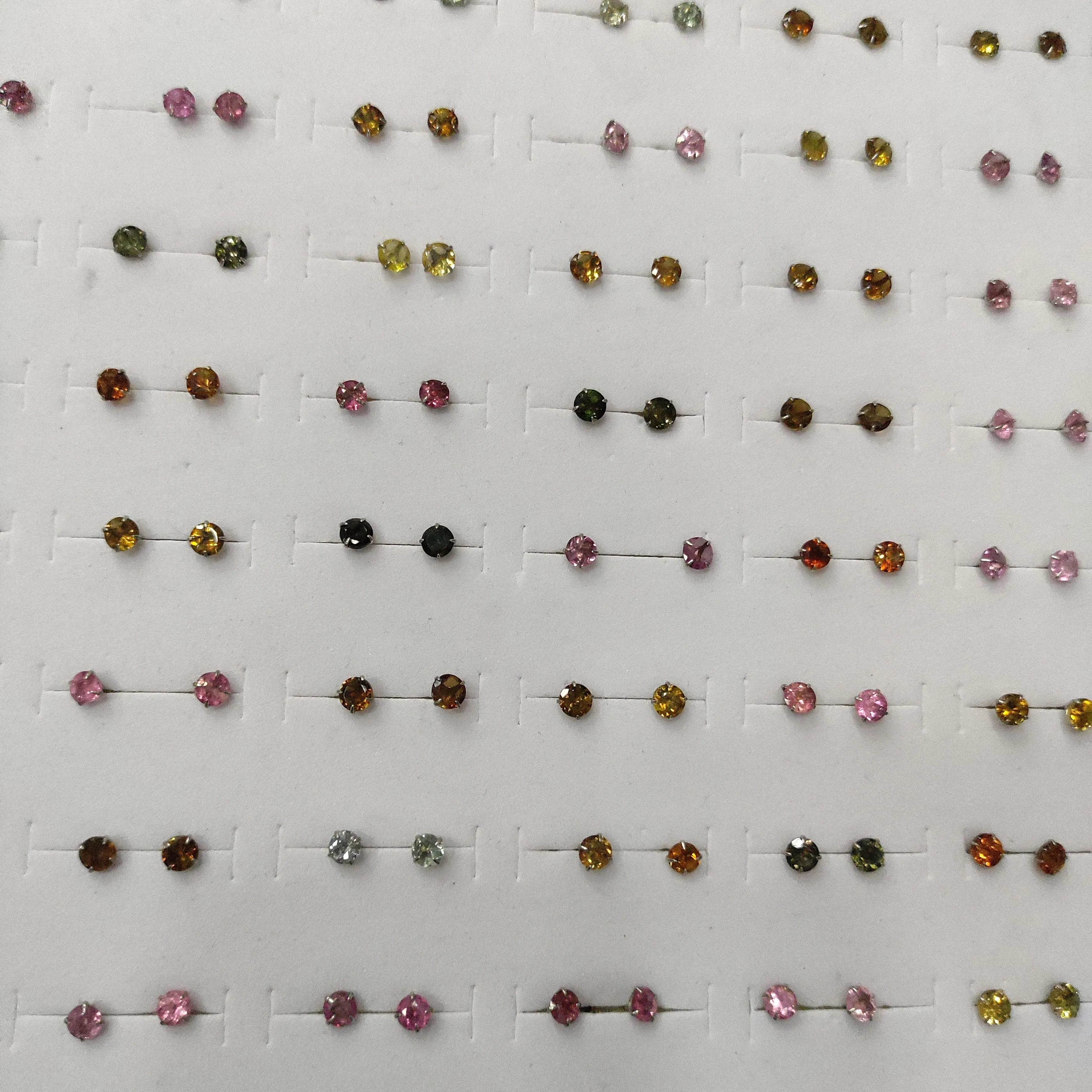 

UMQ Woman Earring 2021trend Earrings Summer Jewelry Girls Party Gift 925 Silver Tourmaline Ear Studs Choose At Will