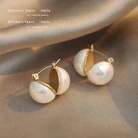 2020 design feeling classic pearl earrings for woman korean fashion jewelry luxury party girls unusual earrings elegant lady