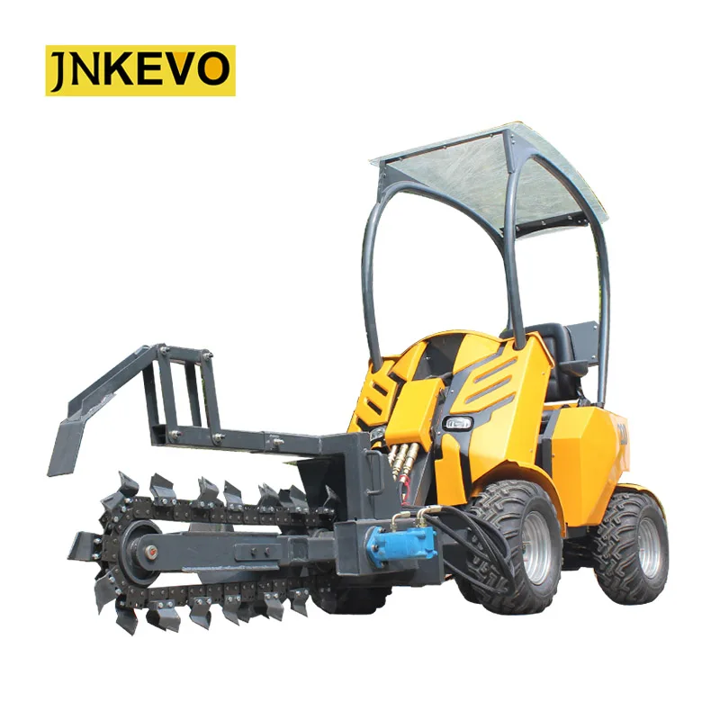 США Briggs & Stratton 23hp мини траншеекопатель 4 в 1 ковш погрузчик с бортовым