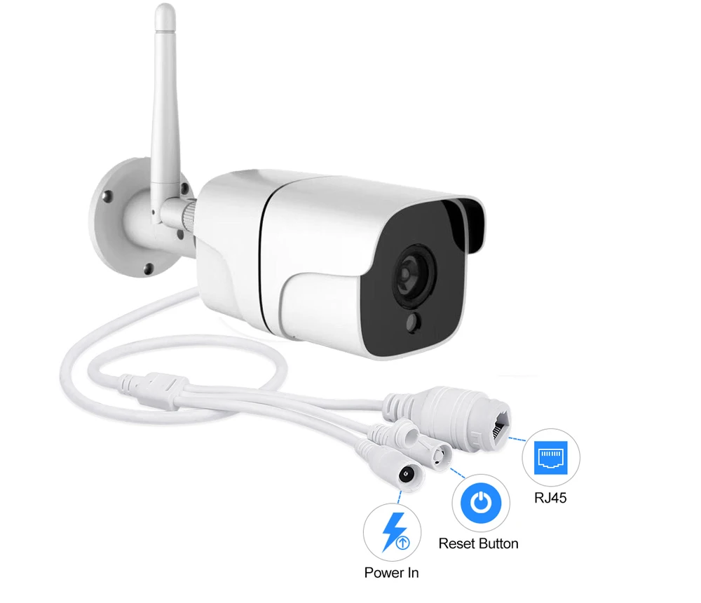 Беспроводная система видеонаблюдения Camara IP камера 1080P Wi Fi SD карта уличная 4