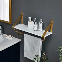 Marble Floating Shelf, Wall Decor Classic Storage Shelf for Kitchen/Bedroom/Bathroom/Study