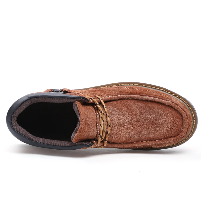 ZFTL новые мужские лоферы ботинки на шнуровке весенне осенние Замшевые