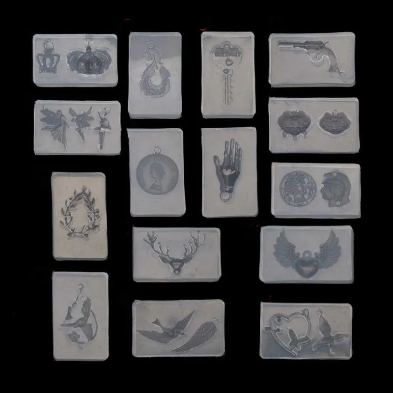 Ключ Корона монета с изображением оленя замком птица кулон смолы силиконовые