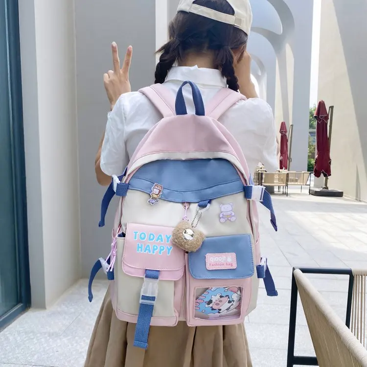 Fashion Backpack Canvas Women Backpack Anti-theft Shoulder Bag New School Bag For Teenager Girls School Backapck Female