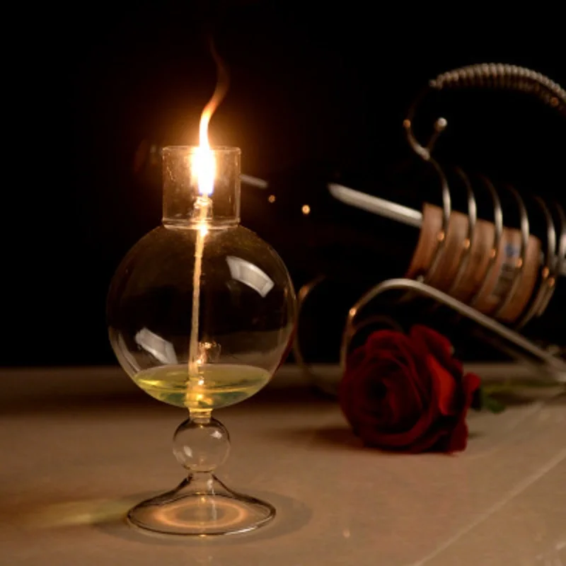 Стеклянный подсвечник ручной работы O.RoseLif масляная лампа подсвечники для ужина