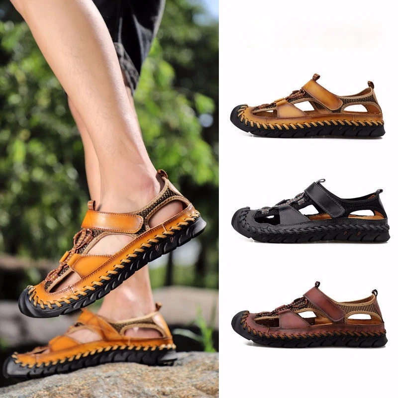 

Summer Men's Sandals Fashion Men Casual Shoes Beach Men Shoes Sandals Man Sandals Big Size 37-48