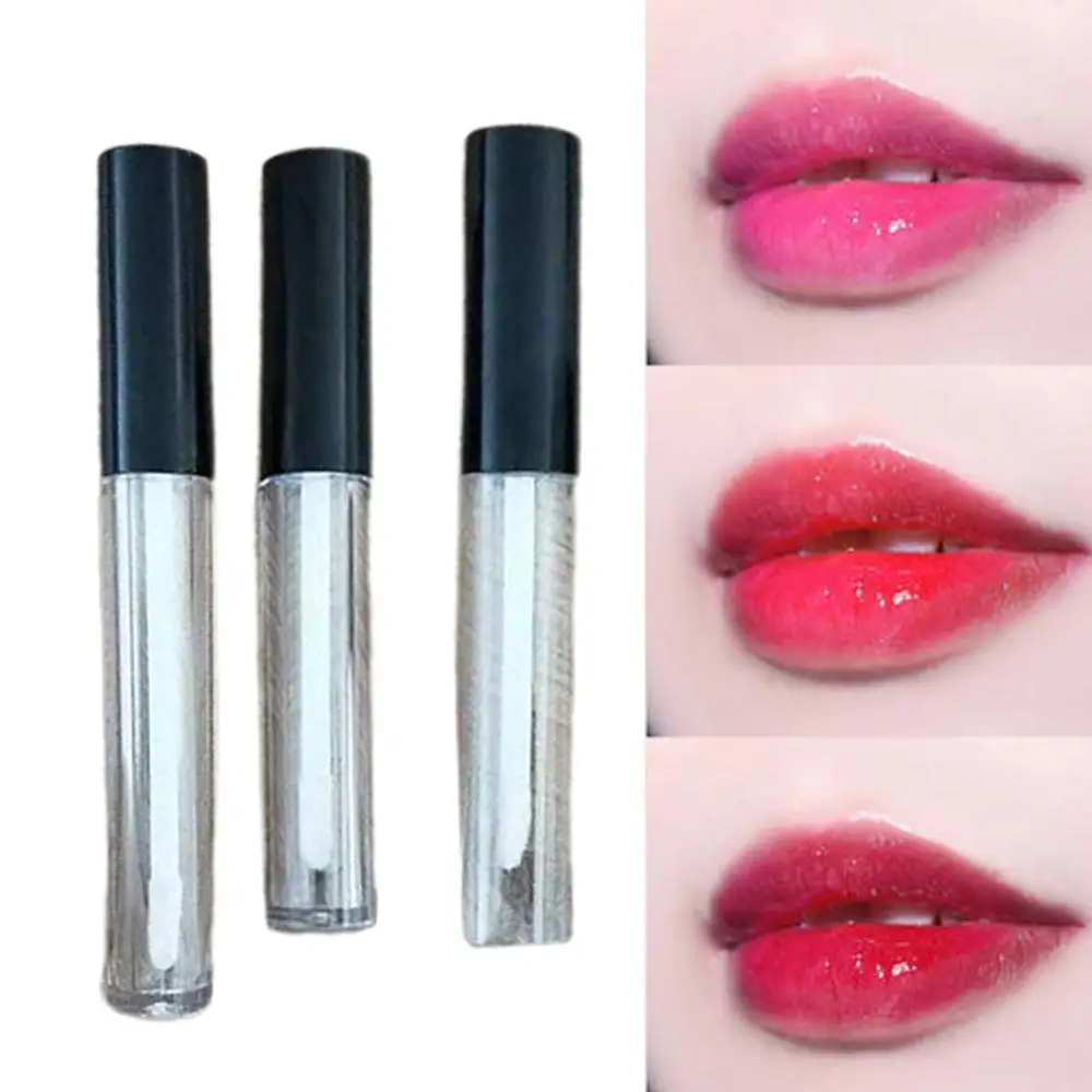 5 шт. прозрачная пластиковая пустая тушь бутылка для блеска губ многоразовый крем