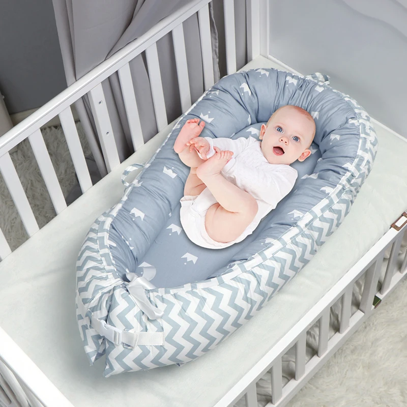 Переносная кроватка-гнездо для новорожденных, детская кроватка для путешествий, хлопковая Колыбель для новорожденных от AliExpress RU&CIS NEW