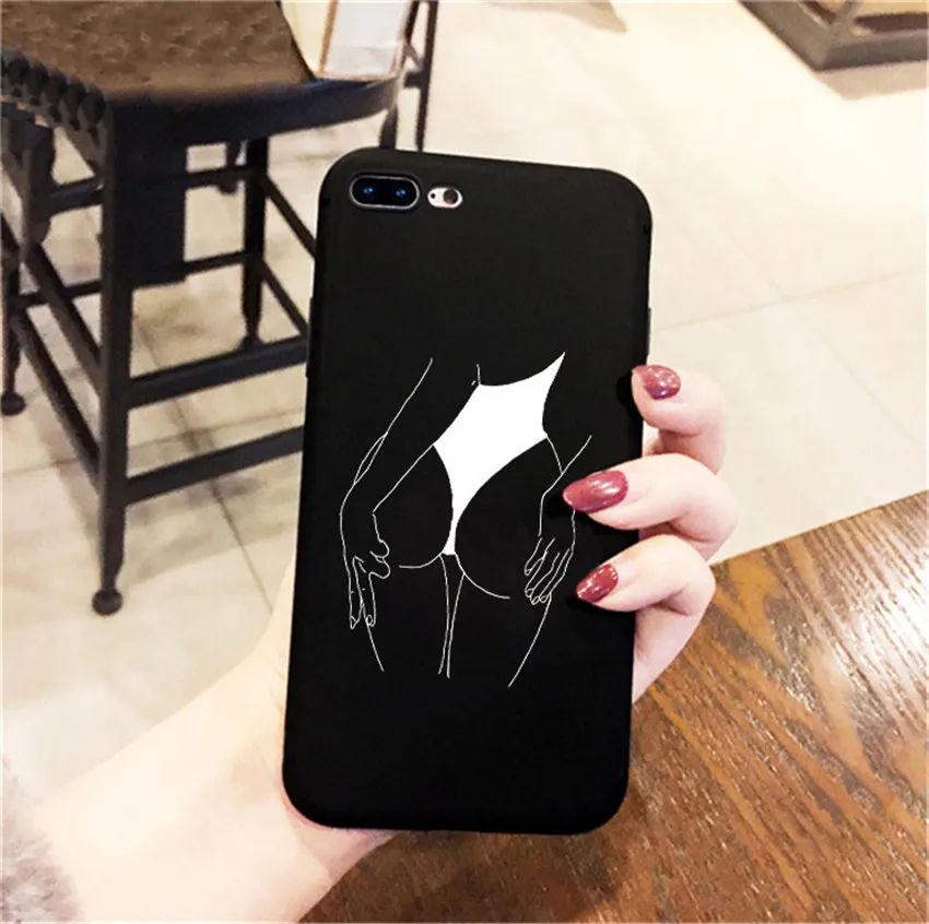 HSR-23249 Забавный абстрактный художественный чехол с линиями для iphone 7 8 6 6s 11 pro plus чехол Модный чехол для телефона s мультяшный женский чехол для iphone X XS MAX - Цвет: HSR-23249