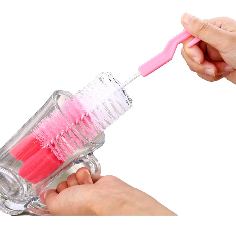 

Reusable Cup Brush Teapot Nozzle Spout Tube Nylon Cleaning Baby Milk Bottle Nipple Clean Brush Glass Cup Cleaner Kitchen Tool