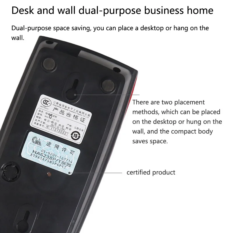 wall mountable trimline corded phone with calling light mute pause redail cute cat desktop telephone for home office free global shipping