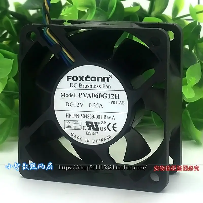 Новый оригинальный 6025 PVA060G12H DC12V 0.35A четырехпроводной ШИМ-контроль скорости 6 см