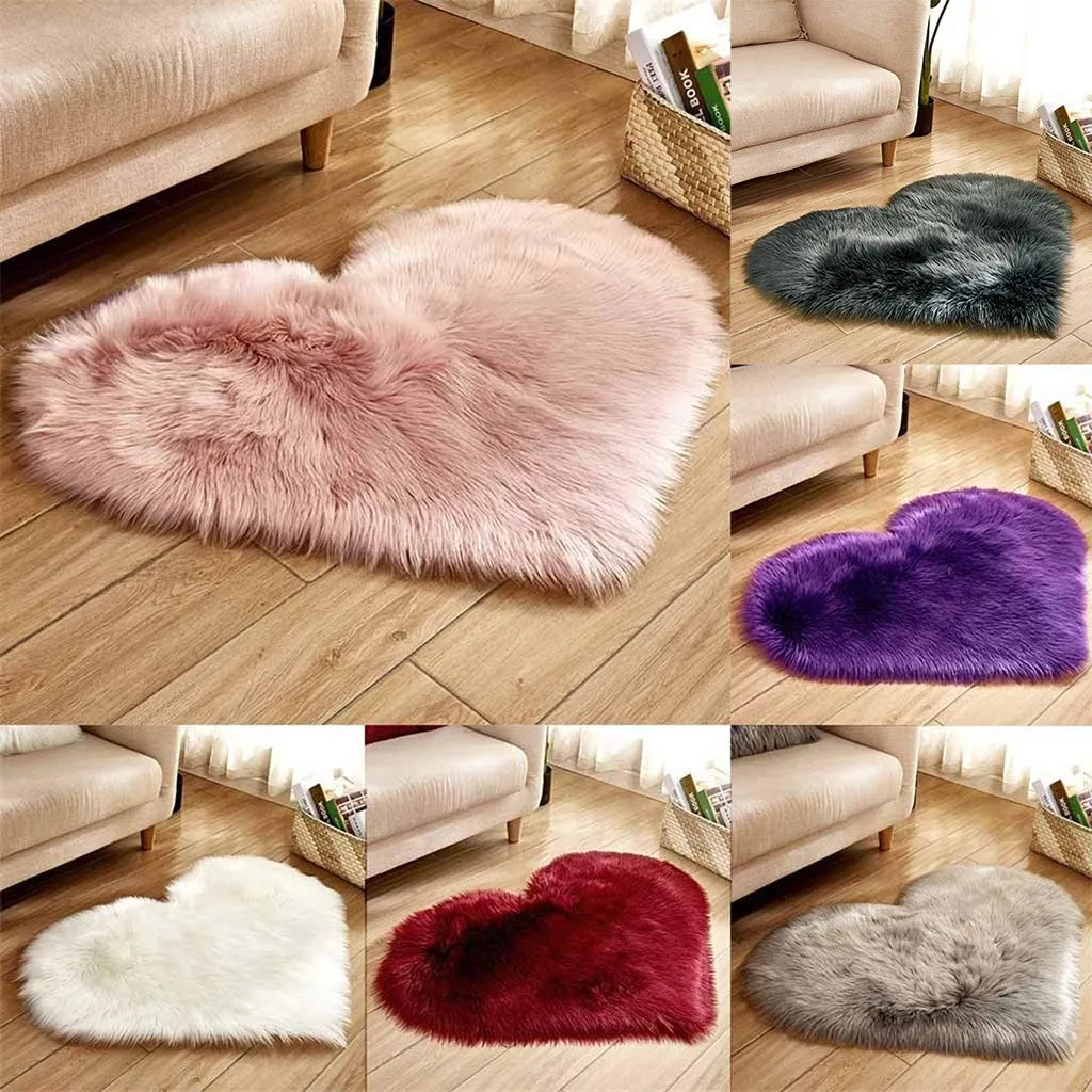 Супермягкие коврики из искусственной овчины для спальни напольный ворсистый