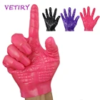 Секс Перчатки Magic ладони рук Мастурбация Эротические Секс стимулятор клитора для женской мастурбации массаж сосков груди Секс-игрушки для пары