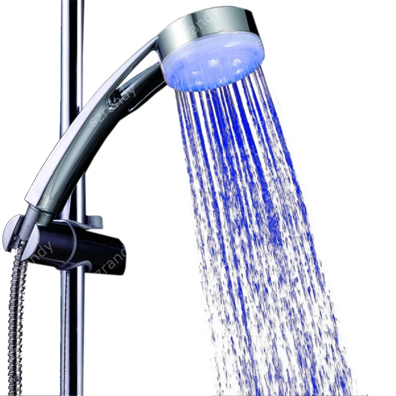 Популярная ванная комната Новинка Синие Цвета СВЕТОДИОДНЫЙ биде ручной душ без