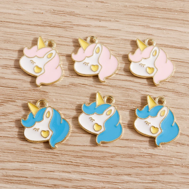 

13*17mm Cartoon Enamel Animal Charms for Jewelry Making Drop Earrings Pendant Necklaces Keychain DIY Handmade Crafts Accessories