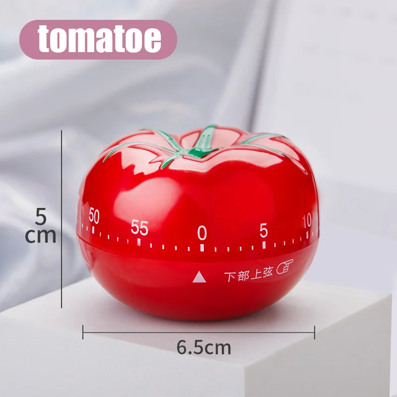 

Tomatoes Shape Timer Household Countdown Timer Mechanical Reminder Timer Kitchen Reminder