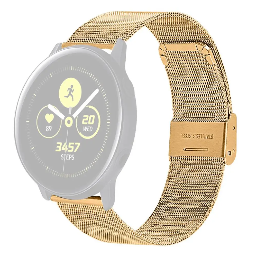 Ремешок из нержавеющей стали для Samsung Galaxy Watch active 2 14 5 23 мм регулируемый браслет с