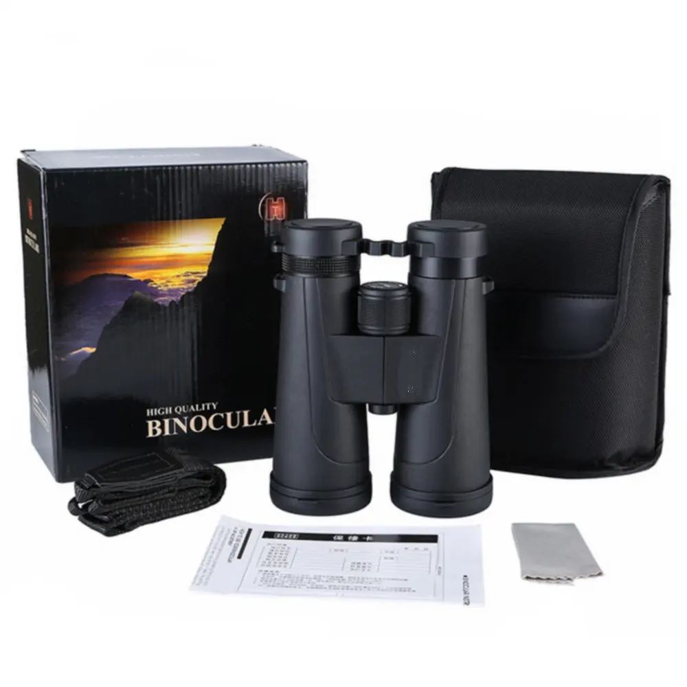

New Arrival 12x50 HD Professional Binoculars Large Objective Lens BAK4 Prism Binocular Telescope lll Night Vision Summer Hiking