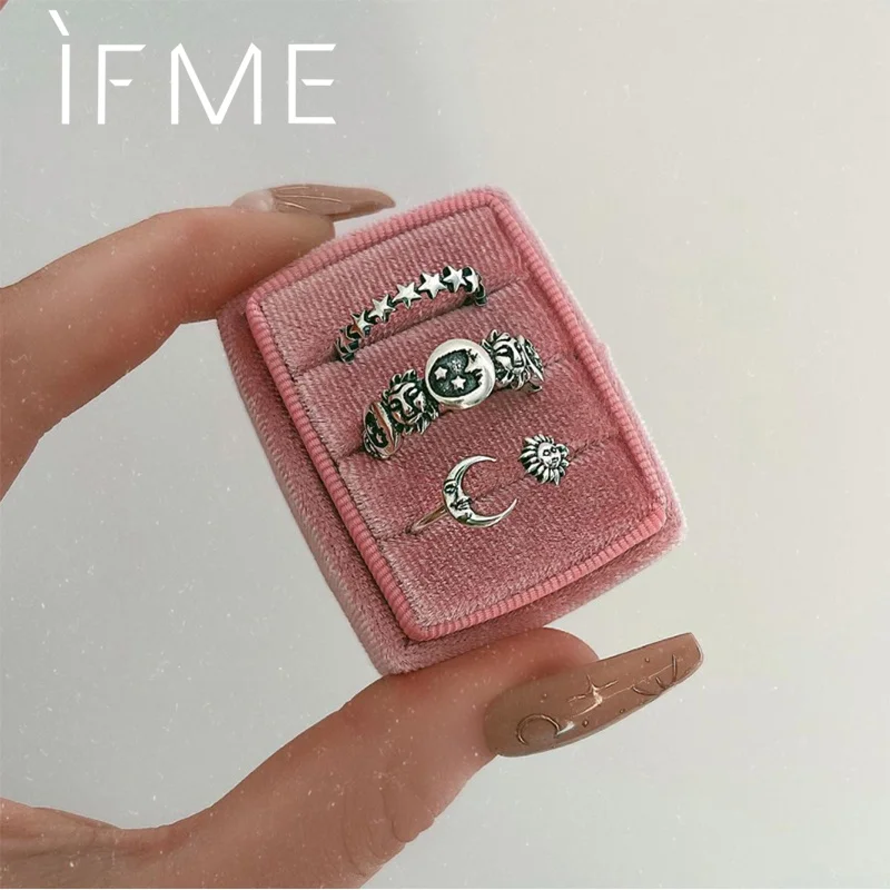 Набор Колец IF ME в этническом стиле для женщин и девушек винтажные перстни на