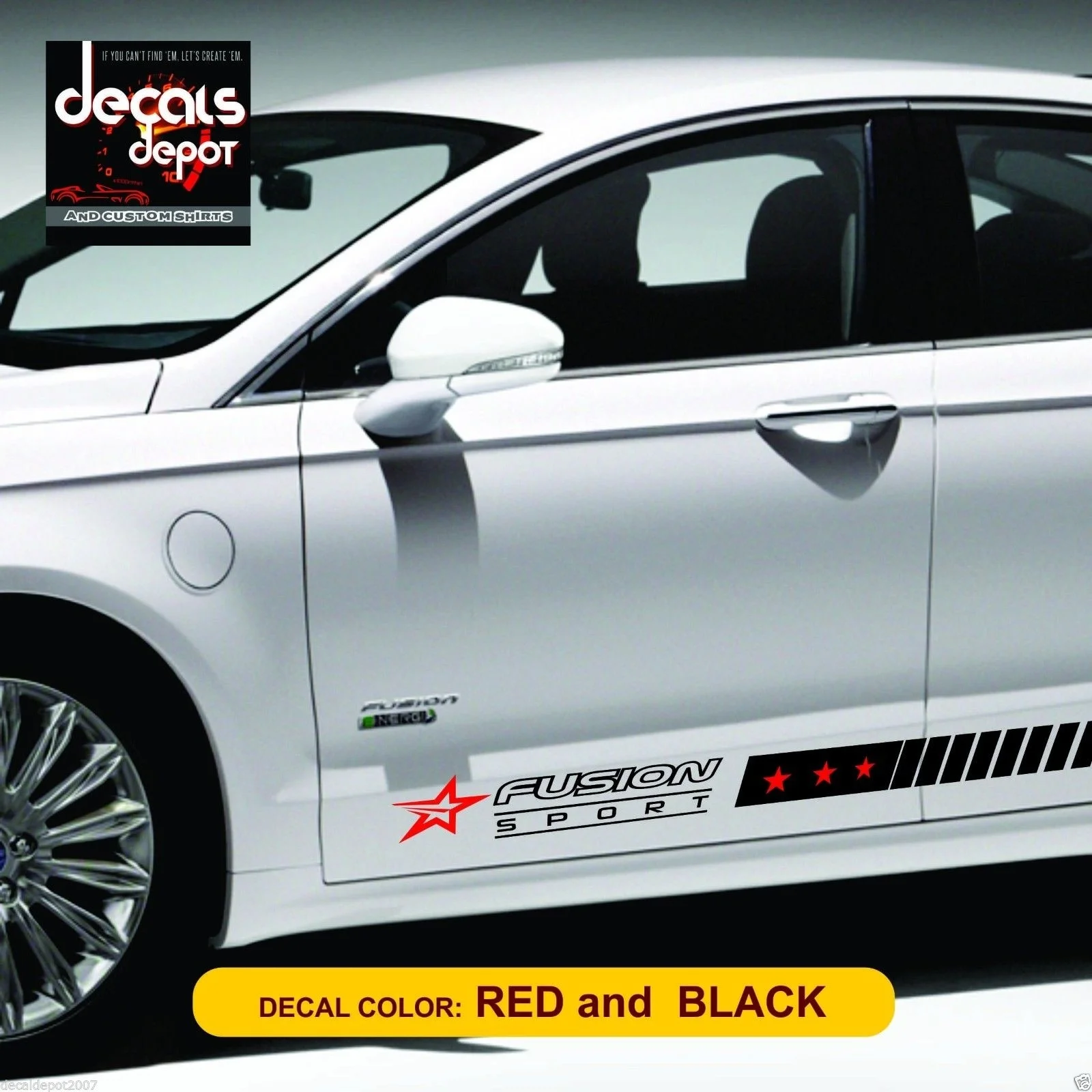 

For x2/Set Decal Vinyl Fits FORD Fusion SEl Parts / Hybrid