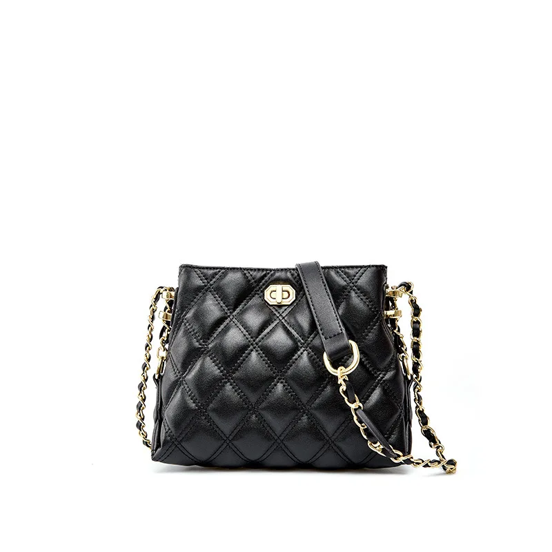 

2021 new bag niche design single shoulder bag women's bag versatile cross link chain underarm bag