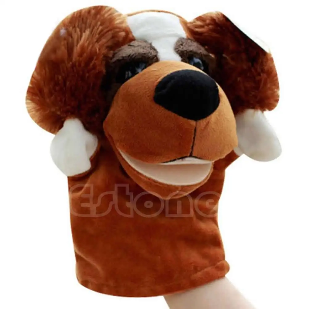 

4XBC Cute Children Kid Plush Velour Animal Hand Puppet Chic Designs Learning Aid Toys