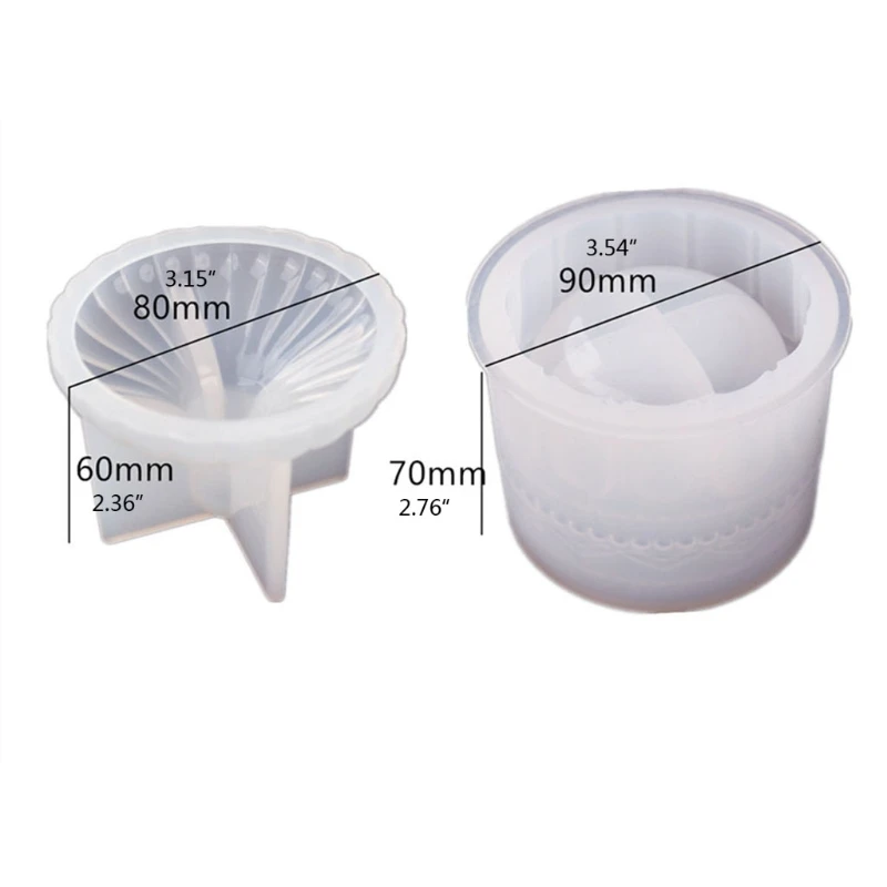 

Box Resin Mold with Lids DIY Jewelry Jar Silicone Mold 3D Trinket Storage Jar Epoxy Resin Container Candy Box Mold Craft