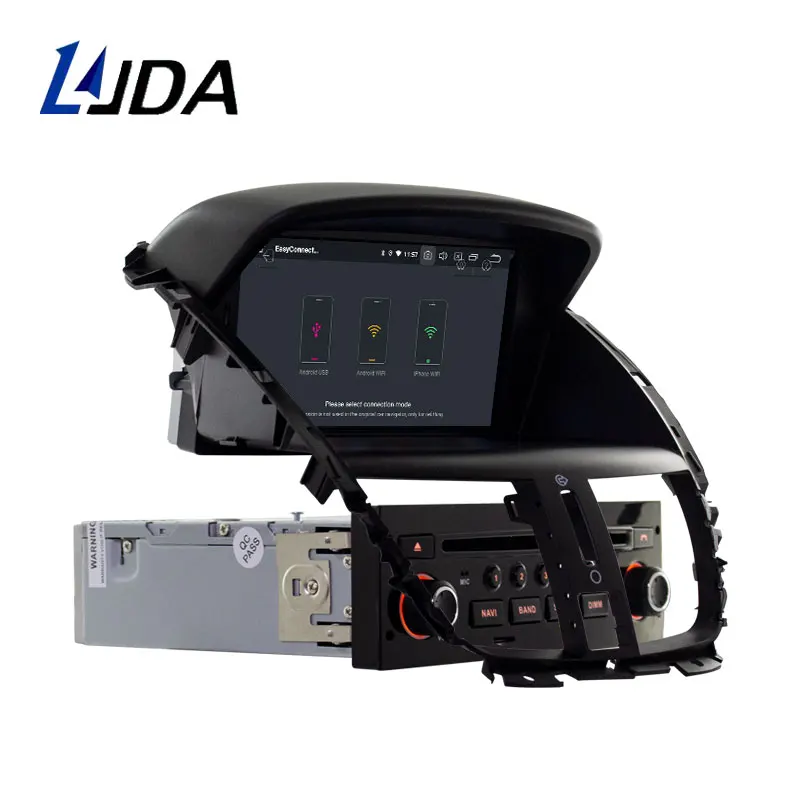 Автомобильный DVD плеер LJDA Android 10 0 для Peugeot 207 2007 2013 2014 GPS навигация стерео 1 Din