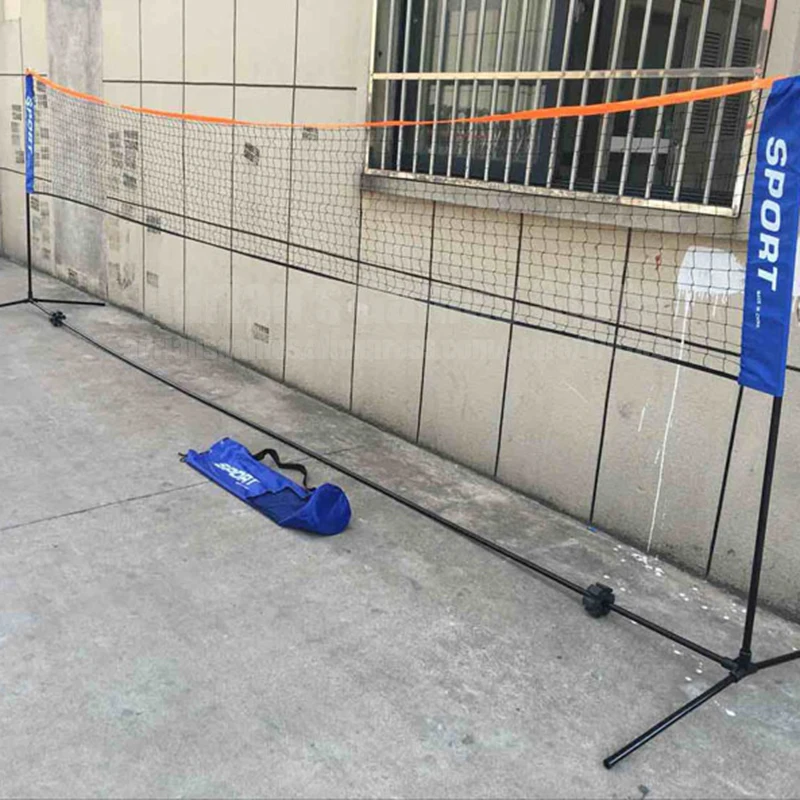 Портативная сеть для бадминтона набор стальных труб Battledore сетки средней линии