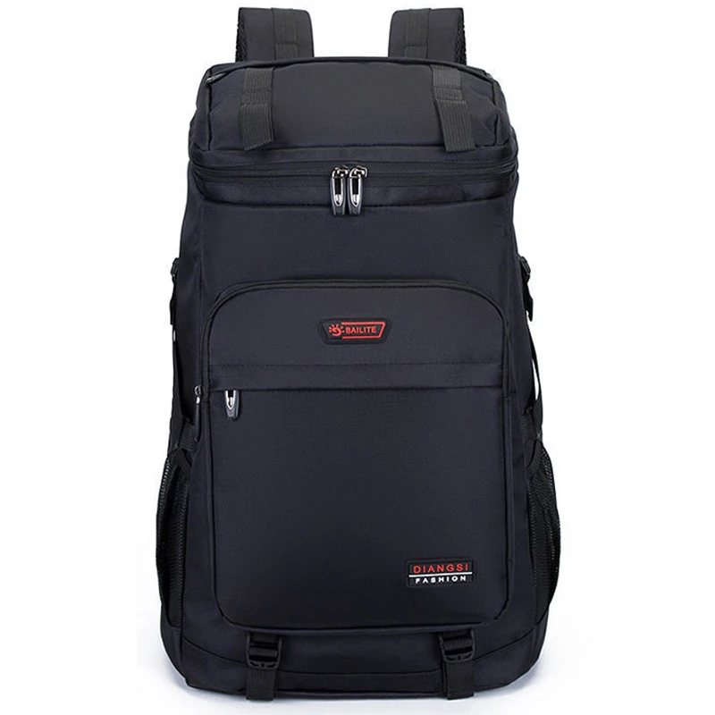 

Men Polyester Laptop Backpack Casual Waterproof Outdoor Travel Rucksack Trekking Bag Large Capacity Solid Color Backpack Hot