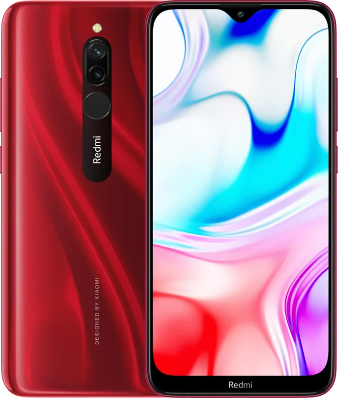 Red Смартфон Xiaomi Redmi 8 с глобальной версией, 4 ГБ, 64 ГБ, Восьмиядерный процессор Snapdragon 439, 5000 мАч, 6,22 дюйма, 12 Мп+ 2 МП, 18 Вт, быстрая зарядка, мобильный телефон - Цвет: Red