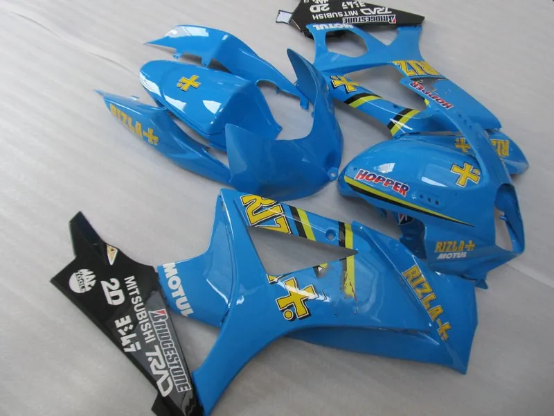 Injection Mold Fairing kit for GSXR1000 07 08 gsxr1000 GSXR 1000 K7 2007 2008 ABS Plastic Blue Fairings set+gifts SE18 | Автомобили и