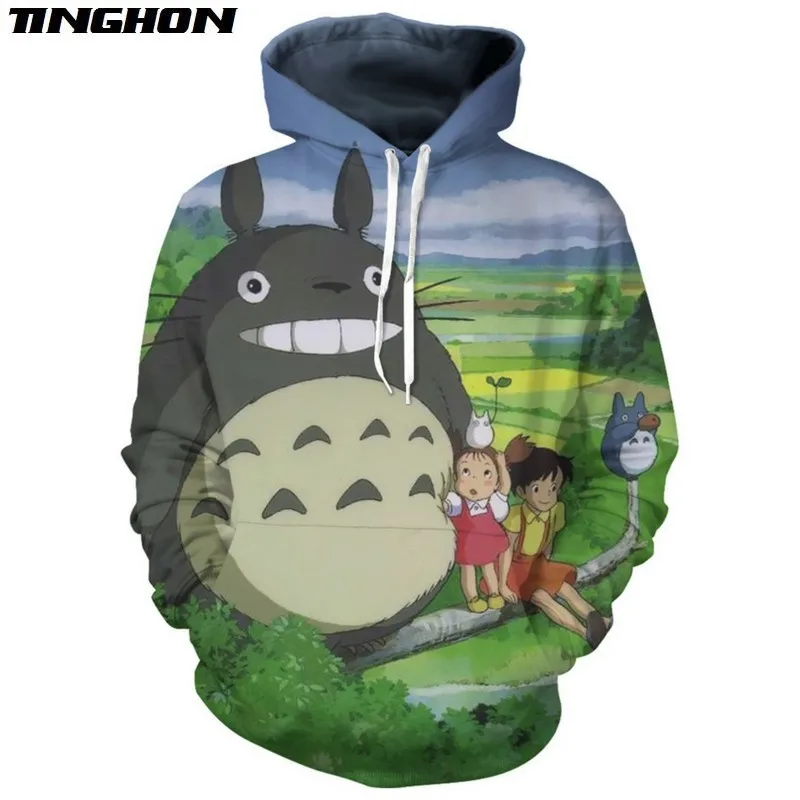 XS 7XL летние модные мужские и женские футболка Ghibli с изображением героя