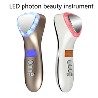 cold hot photon rf face led light therapy facial microcurrents for face lift whitening machine skin care beauty massager tools