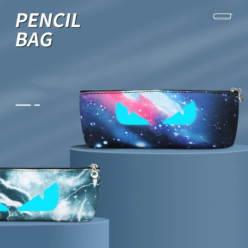 Крутой мальчик светящийся тканевый чехол для карандашей милый женский хранения