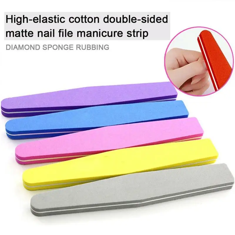 

Nail Files and Buffers Set Double-sided Manicure Rubbing High Elastic Polishing Nail Salon Supplies and Tools Nail Files100 180